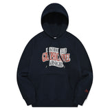 LOWKEY BOOK CLUB LETTERING RAGLAN HOODIE [DARK NAVY]