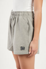 TEMPUS パッチショートパンツ (GREY MELANGE)