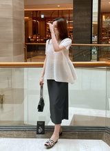 Lubat Unbalanced Pleated Blouse