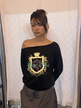 NYXX CLUB OFF SHOULDER L/S BLACK