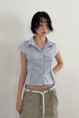 DART CAP SLEEVE SHIRT