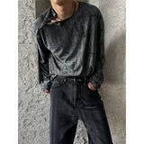 [UNISEX] Grunge dyeing snap sleeves (2color)