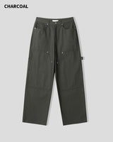 (UNISEX) Flame Double Knee Cotton Pants
