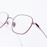 Knouun Square titanium glasses CODE. 103. C Brown