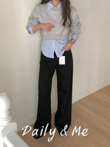 Cotton wide pants(4color)
