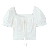 Bianca Smocked Puff Blouse