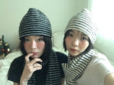 Merlot Stripe Muffler (3 Colors)