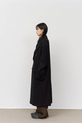 Draw Double Breasted Coat