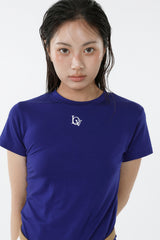テンセルプティTシャツ_コバルト