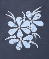 VINTAGE FLOWER RAGLAN SS TEE NAVY(CV2GMFT510A)