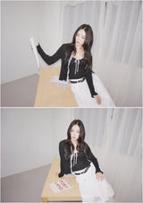 Lily Lace Sleeveless Cardigan Two-Piece Set