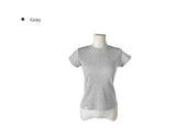 26SS★ [MADE/more BASIC/Tumble Washing] ローブセミクロップドラウンド無地半袖Tシャツ