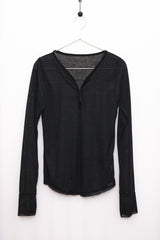 Hook Henry Neck Long Sleeve (Black)
