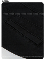 London black denim casual zip-up jacket