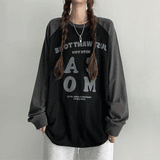 バーティーカラフルラグラン長袖Tシャツ (3 colors)