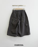 Punch Eyelet Bermuda Pants