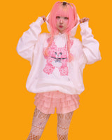 pink rabbit hood (3color)