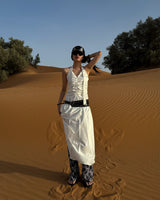 Belt drapping dress