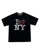 Love NY printing half sleeve 2C
