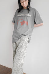 Candle light jacquard pants, Mint