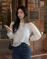 Rang Tencel blouse & bustier set