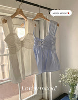 #RN リボンスリーブレスブラウス(2color)