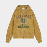 No.0931 LVN velvet hood ZIP-UP (3color)