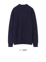 ウォッシャブルハッチハーフタートルニット(7 Colors, L / XL)