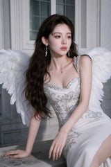 [QWER Piercing] Silver Angel Heart Piercing