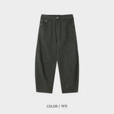 Vintage pintuck curved pants