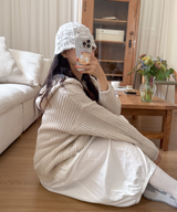 Maru knit bucket hat beanie