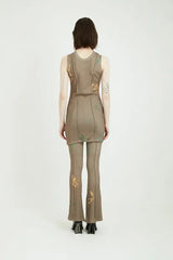 LEAF　KNIT　DRESS