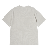 25SS エンボロゴワッフルショートスリーブTシャツ アイボリー