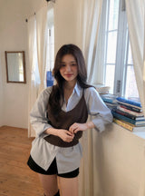 TN デイリー ペンダント ニット ビスチェ (7color)
