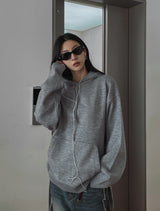 Ber Oversized Knitwear Hoodie