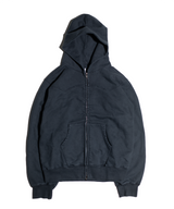  Western Dying Hooded zip-up [ Washed Deep Navy ]