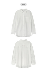  BASIC MELLOW EMBROIDERY SHIRT (WHITE)