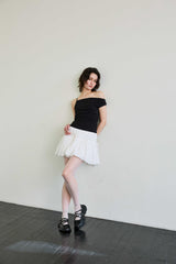 ANNIE BALLOON SKIRT PANTS / WHITE