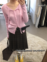 YWD PLAID PLEATS SKIRT (3color)