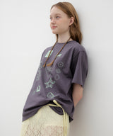 Drawing Diary Oversized T-shirt - Charcoal
