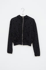 (W) Dual Dot Hooded Zip Up (2color)