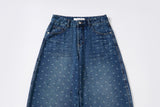 RIBBON-DYED CURVED FIT DENIM_BLUE code 26015