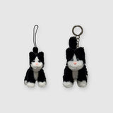 [made]t. tuxedo cat keyring m size