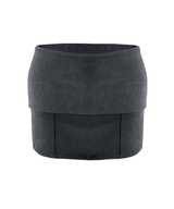 Folded Cotton Mini Skirt Pants (3color)