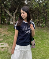 ドット ホルシー セミクロップ Tシャツ 6カラー