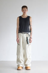 Unbalanced-line parasuit pants