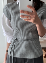 Jennie Slim Ribbed Mock Neck Knit / 4 colors