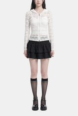 Ivelle Lace Hooded Zip-Up