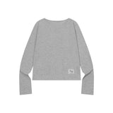 CANA アンバランス ボタン ロングスリーブ Tシャツ(3COLOR)
