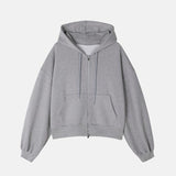 ASCLO Please Crop Hood Zip Up (3color)